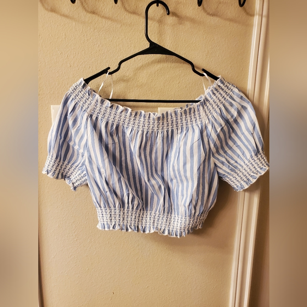 J. Crew off the shoulder top